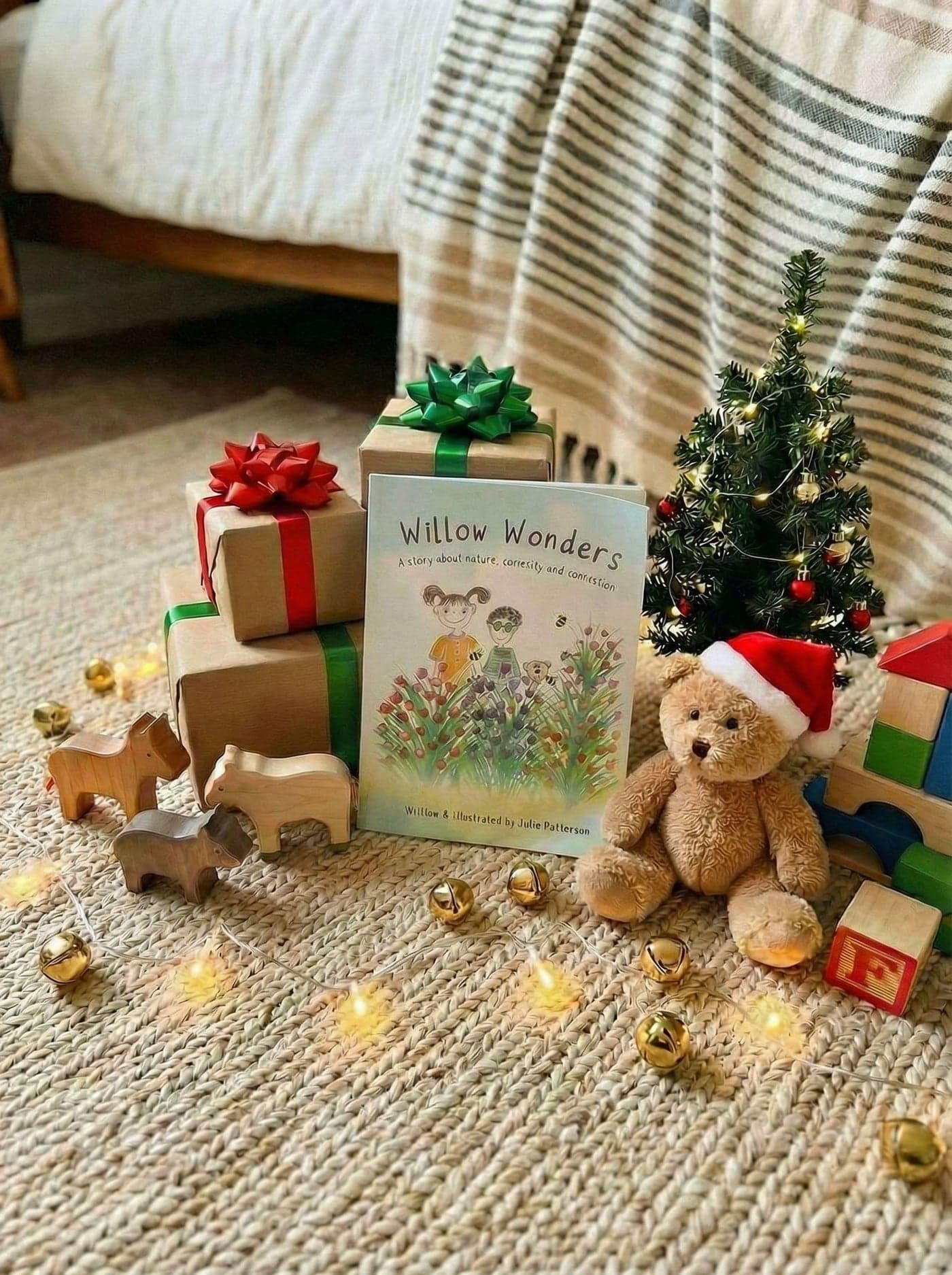 Willow Wonders wrapped among gifts